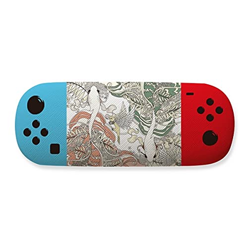 Étui pour lunettes motif oiseau japonais style Ukiyo-e de haute qualité