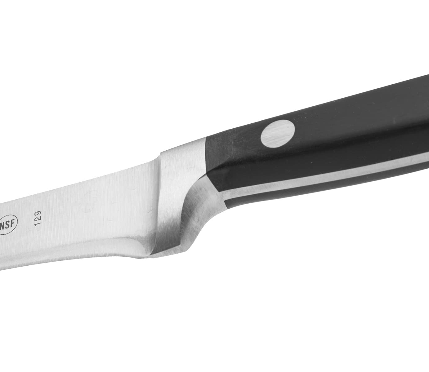 Arcos Boning Knife 6 Inch Nitrum Stainless Steel and 160 mm blade. Professional Butcher Knife to Slice Bones from Meat. Ergonomic Polypropylene Handle. Series Opera. Color Black.