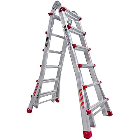 Escalera Plegable Telescópica Articulada 6x4 en Aluminio Cover