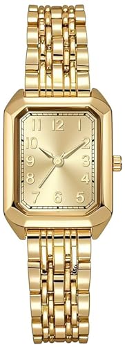 Montre vintage dorée pour femme étanche 3ATM avec bracelet réglable