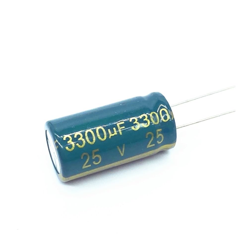 Condensateur électrolytique 25V 3300 uF en aluminium basse fréquence | Lot de 10