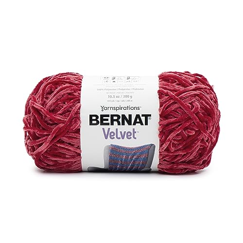 Image of Bernat Velvet Red Yarn - 2 Pack of 10.5oz /300g - Polyester - #5 Bulky - 315 Yards - Knitting & Crochet