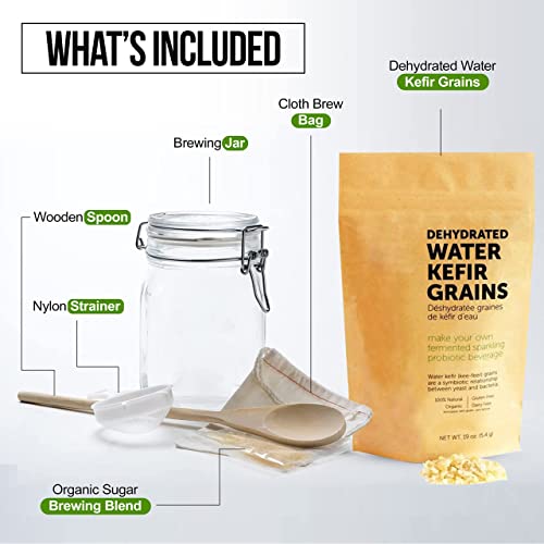 Coconut Cream Yogurt Starter Kit By Water Kefir World | Yogurt Maker For Non-Dairy Vegan Organic And Gluten-Free Thick Yogurt | Ready In 48Hrs | Made In Canada #TOP1