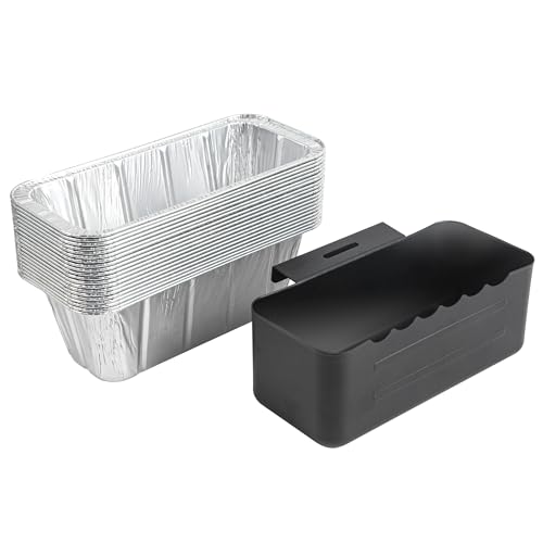 BLELEYLL Drip Tray for Blackstone Griddles - Heavy Duty Grease Catcher Fits 17, 22, 28, 30 & 36 Inches, Includes Cup & 20 Disposable Liners, Easy Cleanup