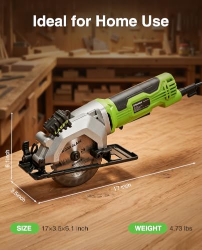 TaskStar Mini Circular Saw with Laser Guide