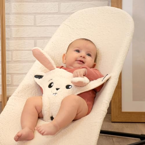 JYOKO Kids Cover Liner Compatible with Baby Bouncer Babybjorn Soft, Balance, Bliss and Mini (Fleece, Rabbit) - Image 2