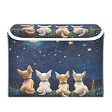 ElliTarr Storage Bins with Lids Storage Containers Storage Box with Handles Storage Organizer Bin Basket for Closet Shelves Clothes Stackable...