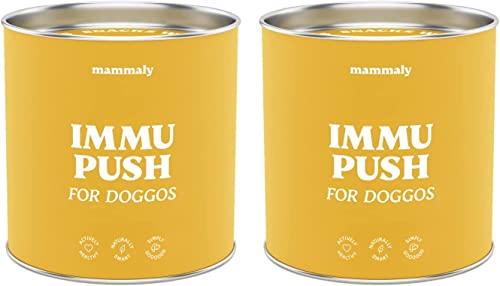 14-in-1 Immunsystem Leckerli für Hunde - Immu Push 220 Snacks (650g) von mammaly - Stärkt Abwehrkräfte mit Hagebutte, Granatapfel, Ashwagandha, Bierhefe,Zink - Reich an Antioxidantien, Vitamin A, C, K