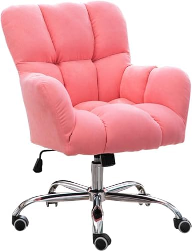 Home Office Desk Chair Mid-Back Liftable Swivel Desk Chair Task Chair Home Office Chair Gaming Chair with Lumbar Support 60X46X95CM