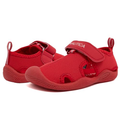 Image of Nautica Kids Water Shoes for Boys Girls Toddler Quick Dry Swim Shoes Aqua Socks Beach Pool Closed Toe Barefoot Summer Watershoes for Toddlers Size 5-12