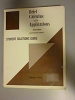 Brief Calculus with Applications: Student Solutions Gde 0669217697 Book Cover