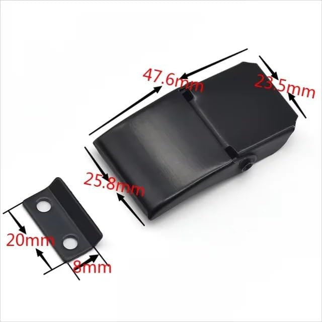 Toolbox Case Window Cabinet Door Box Lock Steel Spring Loaded Toggle Latch Catch Hasp Clamp (Black) 1Pcs