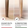 Felt Furniture Pads X-PROTECTOR 133 PCS Premium Furniture Pads - Felt Pads Furniture Feet Best Wood Floor Protectors - Protect Your Hardwood & Laminate Flooring! Brown and Beige