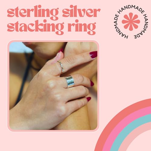 Handmade Studio Sterling Silver Stacking Ring thumb #5