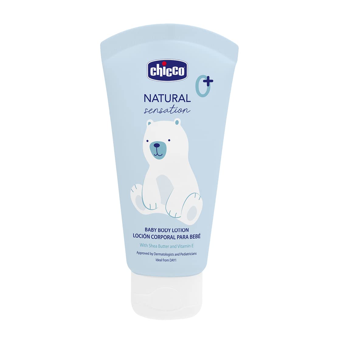 Chicco Set Cosmética Natural Sensation, Incluye Champú y Baño Sin Lágrimas 200 ml y Crema Hidratante Corporal 150 ml para Bebés, Idea de Regalo