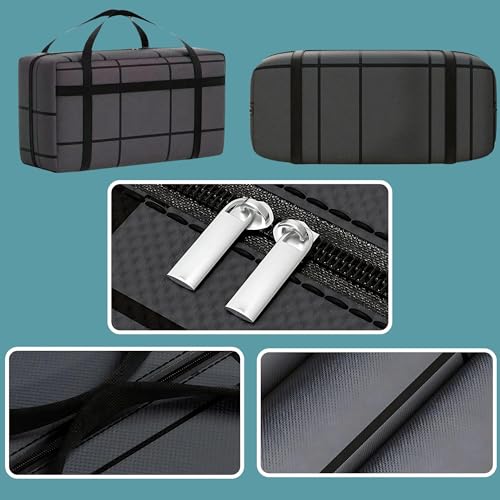 Image of 89L Large Storage Bag with Zipper & Handles - Foldable Clothes Organizer for Blanket, Quilt, Pillow, Saree, Toys & Travel - Non-Woven Fabric Underbed Storage Box (75 x 36 x33 cm)