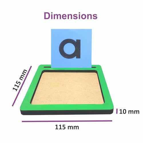 Image of Tantrums Coloured Small Alphabet Sand Paper with Tray | Learning Fun Education Puzzle Learning Aid for Kids (Multicolor Pieces) (Small Alphabets)