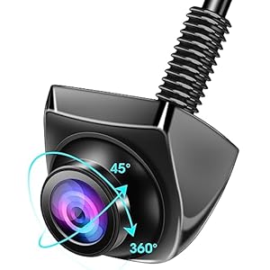 【360°Rotatable】 AHD 1080P Backup Camera for Car Truck Back Up Camera for Cars RV Front Rear View Reverse Camera Super Night Vision IP69K Waterproof Parking Assist Universal 170° Wide Angle12V-24V