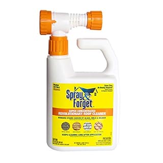pray & Forget Super Concentrated Revolutionary Roof Cleaner with Hose End Adapter - 1 Quart