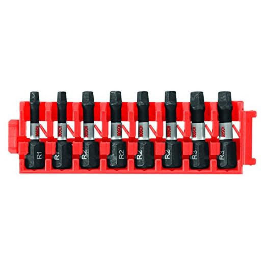 Kit de brocas BOSCH Impact Tough™ CCSSQV108 de 1 polegada, com suporte para estojo, 8 peças