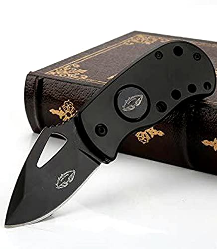 Knife Small Pocket Knife -Utility Knife & Built Like A Tank Knife For Men & Women Razor Sharp EDC Pocket Folding Knife Button Lock Release Hunting Fishing Outdoors knife Black Utility Knives