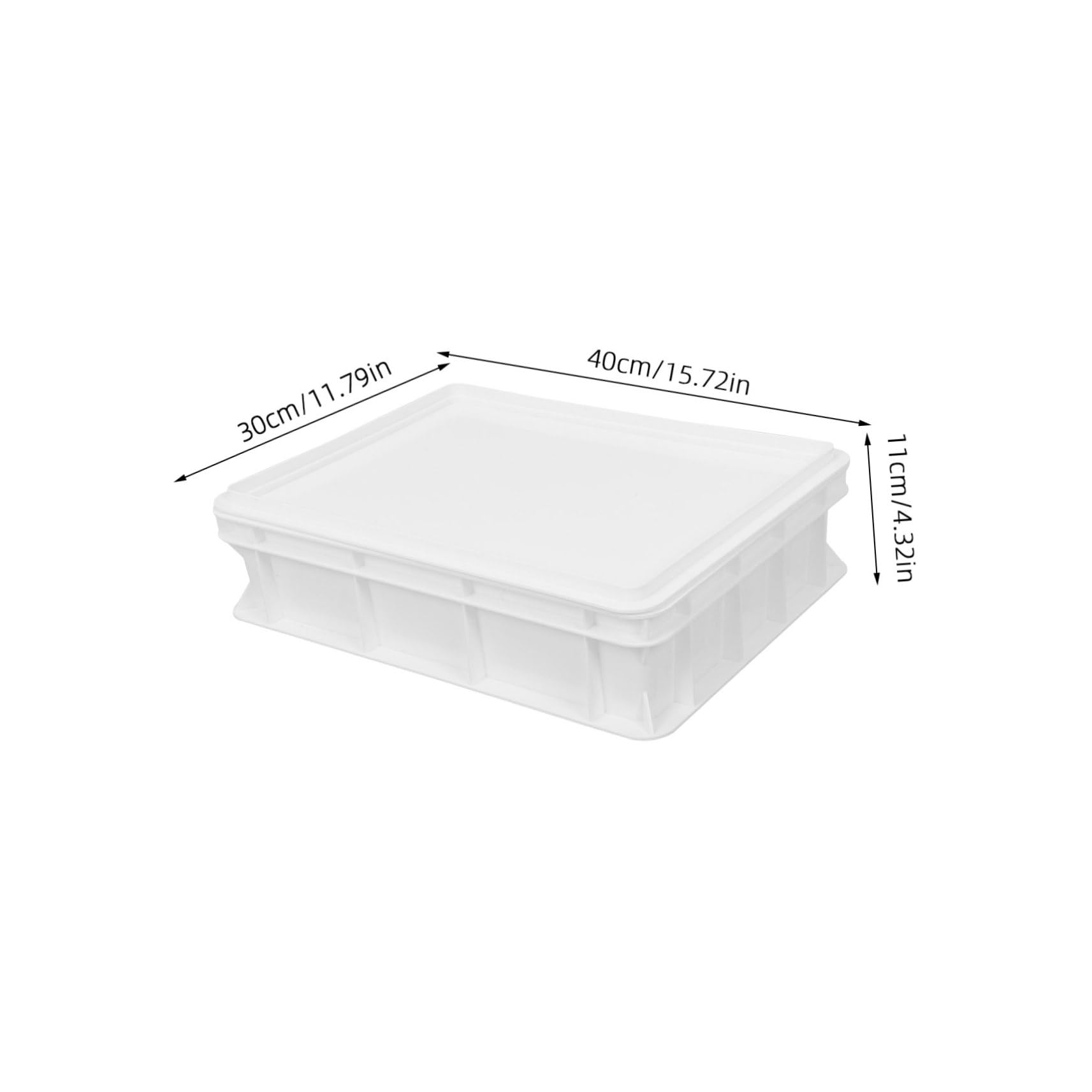 FUNOMOCYA Pizza Dough Proofing Box Stackable Bread Proofing Container with Lid for Efficient Storage Space Saving Design for Home Refrigerators and Dough Proofing