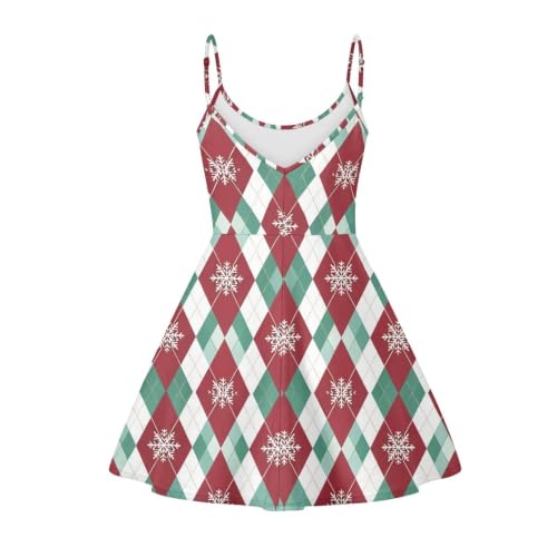 Image of Women's Spaghetti Strap Dress Summer Casual Swing Sundress Girls Beachwear Swing Mini Dress