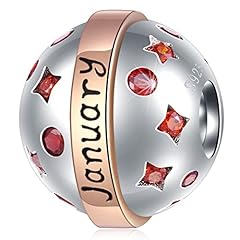 January Birthstone Ball Charm