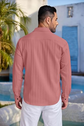 Image of ROYALSCOUT Men's Popcorn Full Sleeves Casual Shirt | Men Stylish Regular Fit | Button-Down Stylish Shirt for Party & Casual Wear