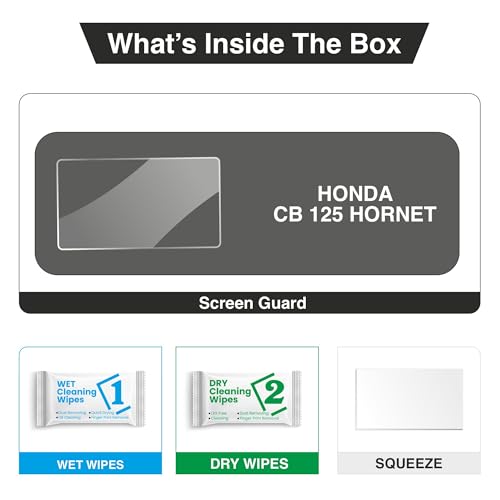 Image of Gear Guard Speed Meter Screen Protector For Honda CB 125 HORNET (2025+) Bike || TFT Instrument Cluster Protector || Anti Scratch || CB 125 Digital Display Speedometer Console Accessory [Not Tempered Glass]