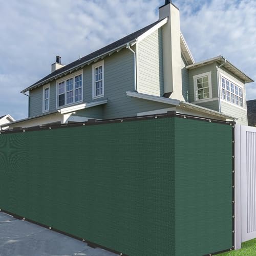 Buzzbazaar 6' x 12' Green Heavy Duty Privacy Fence Screen