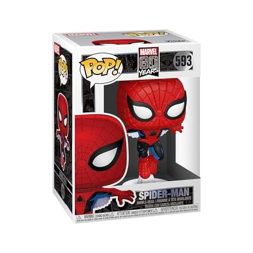 Funko Pop! Marvell: 80th, First Appearance Spider Man, Marvell 80th, Figura de Vinilo Coleccionable, Idea de Regalo Mercancia Oficial, Juguetes para Niños y Adultos, Comic Books Fans