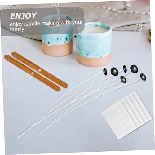 Kit para fabricar velas con mechas y soportes miniatura 3