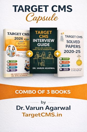 Target CMS Capsule 2026 Combo of 3 Books, Rapid Revision 2026, In...