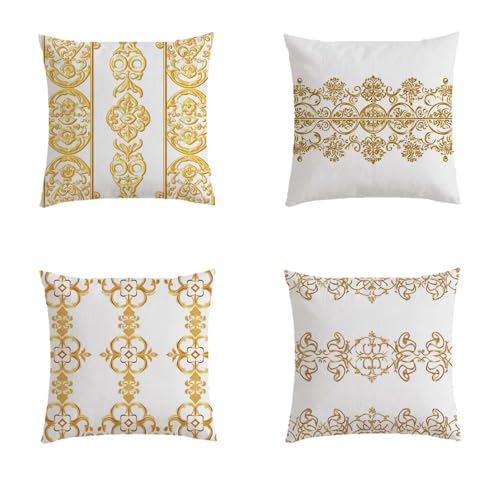 Housse coussin 80x80cm extérieur imperméable lot de 4 - 2