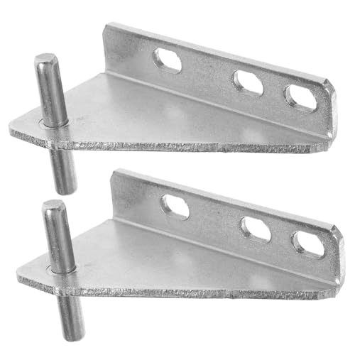 HORIALENCE 2個 ステンレス製冷凍庫ヒンジ 静音ラバーカバー付き間隔 家用業務用対応 冷蔵庫ドア用耐久メタルヒンジ