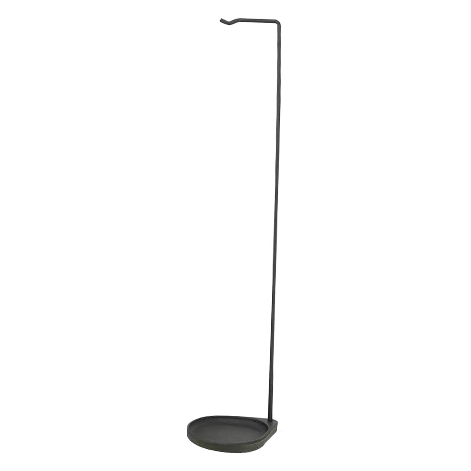 Présentoir pour carillon éolien en métal noir avec crochet de suspension pour porte style A