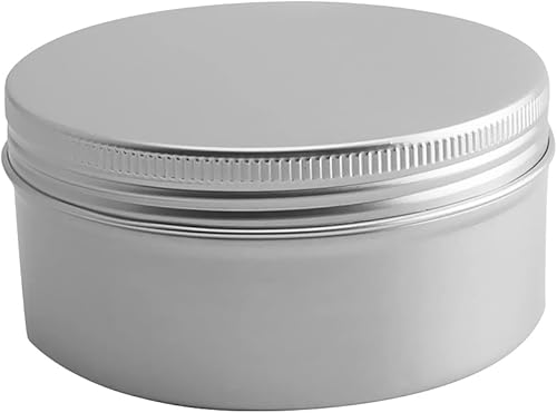 Vista 186 de Othmro Latas redondas de aluminio para tapas de metal, con tapa de rosca de 2.0 fl oz/2 onzas, 2.677 x 0.984 in (D* H) contenedores de aluminio