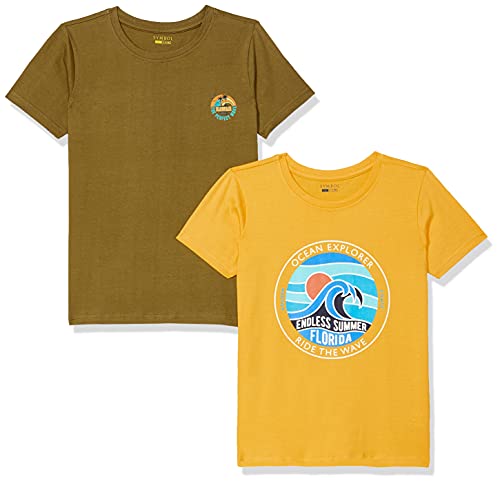 Amazon Brand - Symbol Boy's Regular Fit T-Shirt (SS21SMBYTEEPO2-101_Multi 1 7-8 Years) Amazon Brand - Symbol Boy's Regular Fit T-Shirt (SS21SMBYTEEPO2-101_Multi 1 7-8 Years)