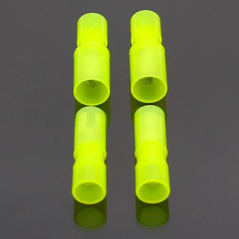 FRFNY+MPFNY 50PCS Shaped Female Male Insulating Joint Wire Connector Electrical Crimp Terminal for 12-10 AWG Yellow