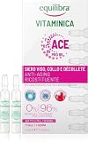 Equilibra, Siero Viso, Collo e Décolleté Anti-aging Ricostituente, con Complesso Multivitaminico, Ceramidi Vegetali e Fitosfingosine, Azione Anti-aging Ricostituente, 7x2,5 ml