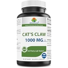 Brieofood Cats Claw 1000 mg per Serving - 240 Capsules - Non-GMO, Gluten Free