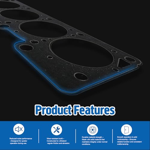 Image of Full Cylinder Head Gasket Set for 2002-2011 Chevy Silverado Tahoe | Fit for Avalanche Suburban GMC Sierra Savana Yukon Envoy Buick Cadillac Isuzu 4.8L 5.3L HS26191PT CS9284 (No Bolts)