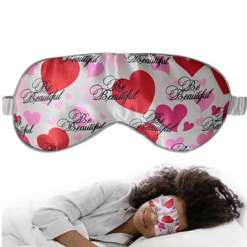 Image of Luxury Elastic Band Sleep Mask - Soft, Lightweight & Ultra Comfort-Perfect for Light Blocking Wake up Radiant (Silver, Adjustable Strap)