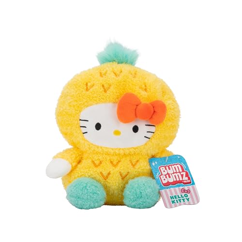 BumBumz 7.5-inch Hello Kitty FruitBumz Plush - Sanrio Hello Kitty Dressed as a Pineapple Collectible Toy - from The Makers of Original Squishmallows