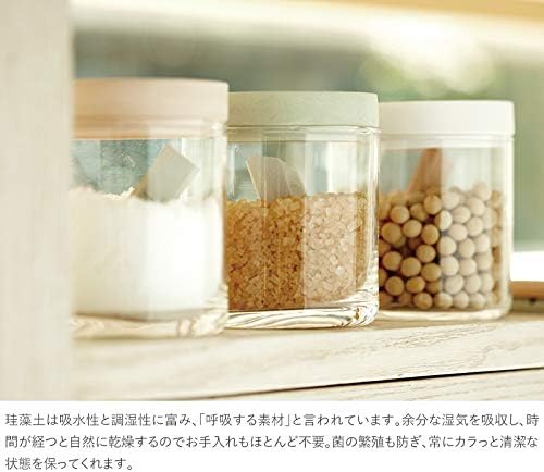 Miniatura 3 de suelo tierra de diatomeas contenedor de alimentos vidrio blanco