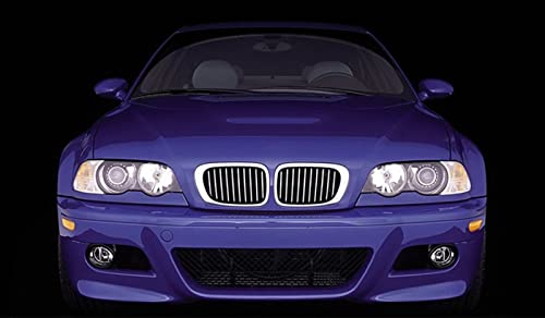 Barre calandre couverture carbone pour phare antibrouillard BMW E46 - 7