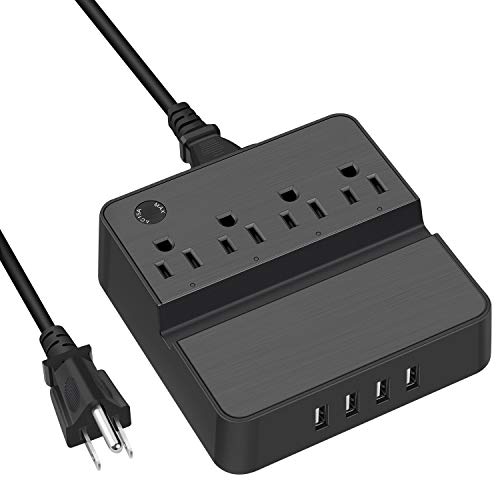 Power Strip with USB,Smart USB Charger Station Surge Protector with 4 USB 4
