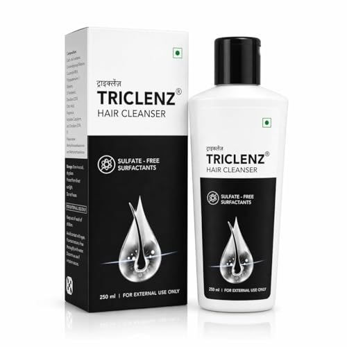 Image of TRI-CLENZ Hair Cleanser, Sulfate-Free, with Niacinamide & Caffeine, for Dry, Damaged & Frizzy Hair, 250 ml FVBDFVE