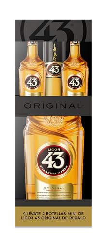 Licor 43 - Pack Licor 43 Original + 2 Botellas Mini de Regalo - Botella 700 ml